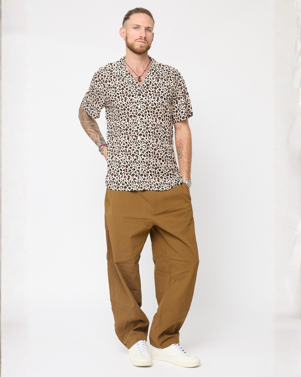Camisa Animal print viscosa