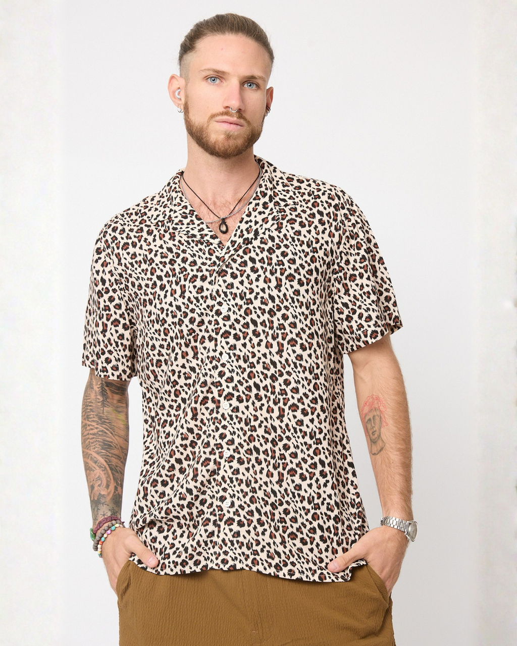 Camisa Animal print viscosa