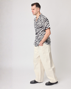 Camisa de Algodón Estampado Zebra