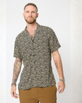 Camisa hoja pequeña beige