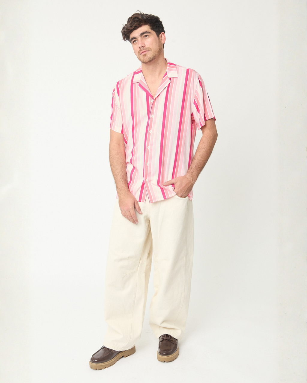 Camisa rayas rosa