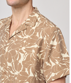 Camisa flor beige