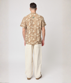 Camisa flor beige