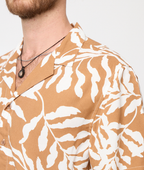 Camisa de Viscosa print hojas