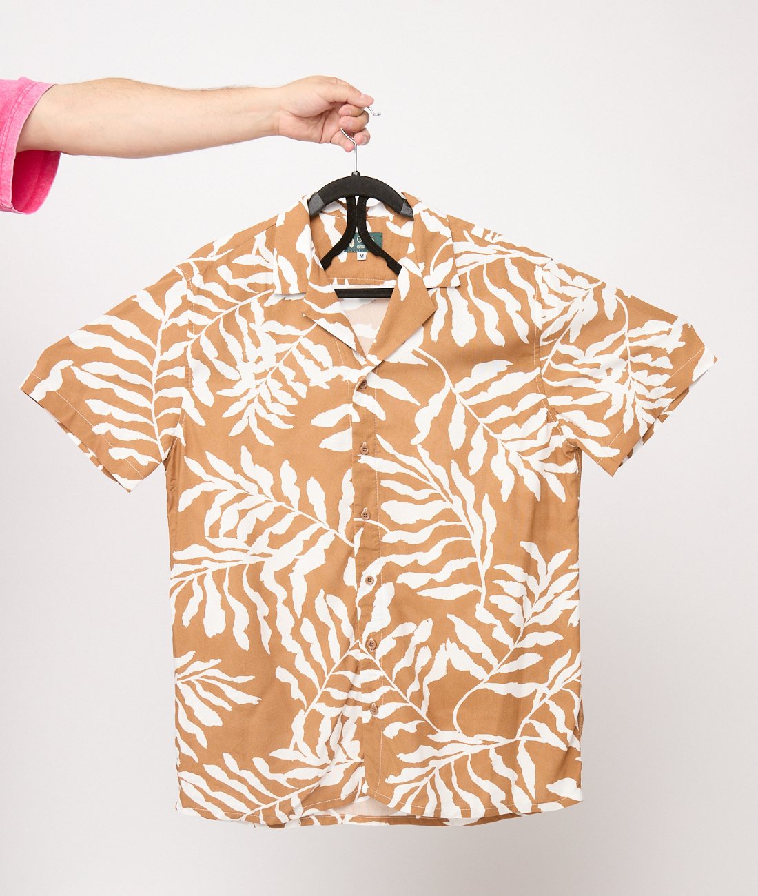 Camisa de Viscosa print hojas