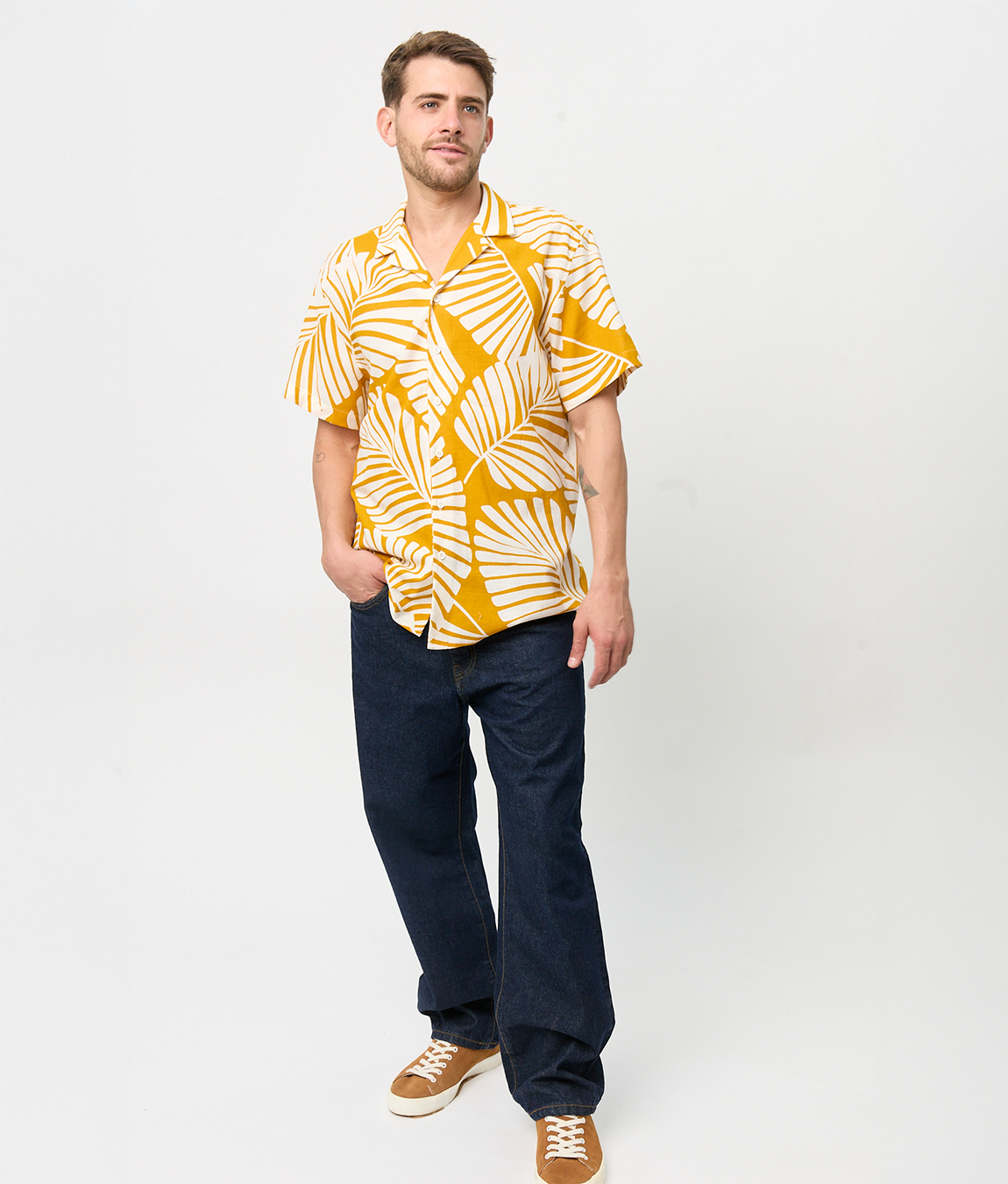 Camisa Bowling Amarilla Palma