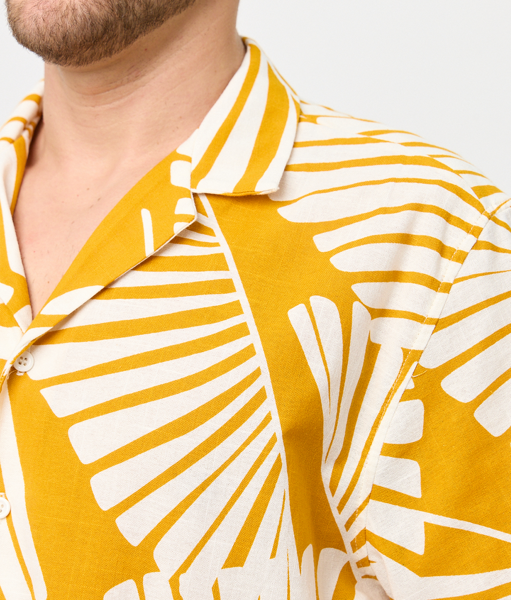Camisa Bowling Amarilla Palma