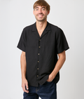 Camisa Bowling Basica Negra