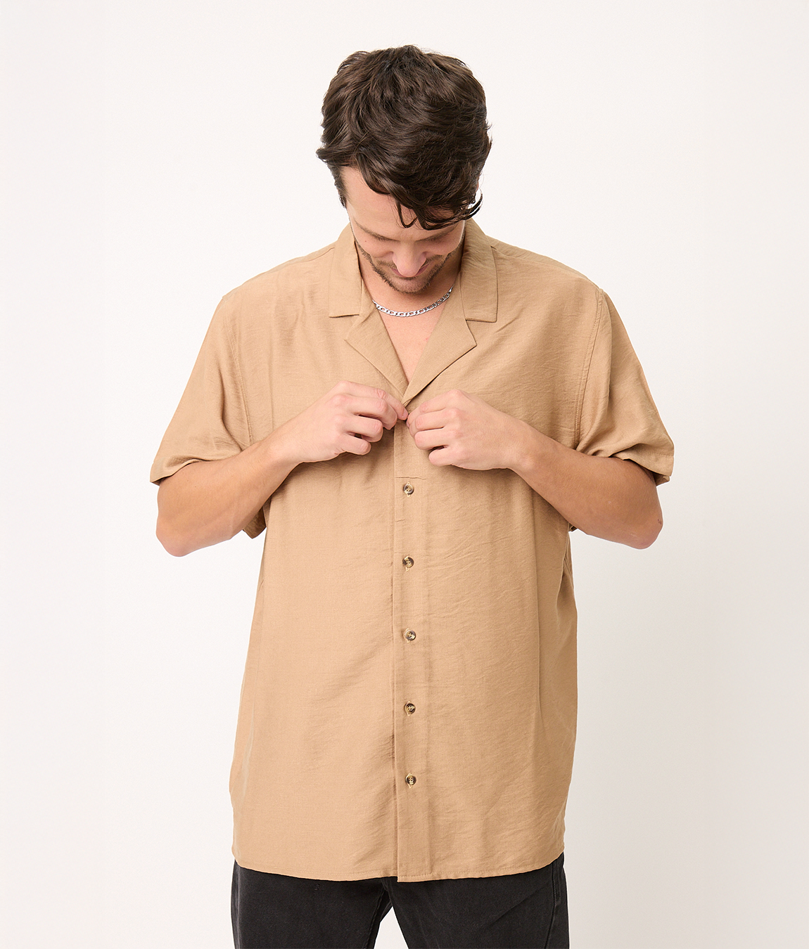 Camisa Bowling Camel