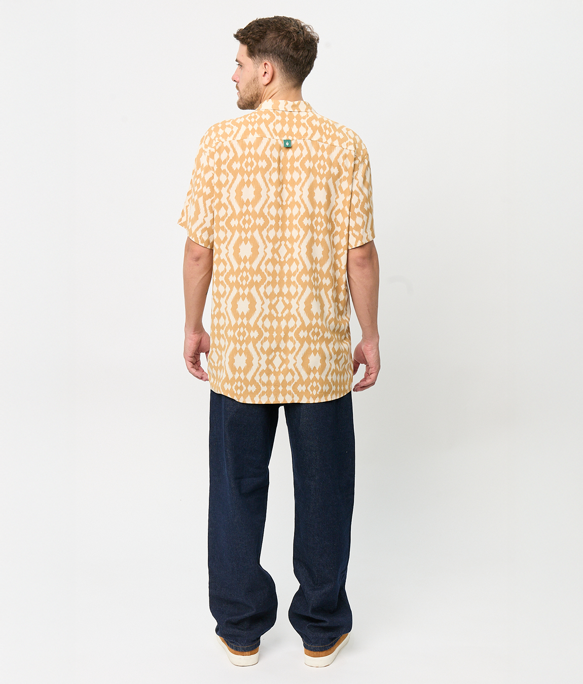 Camisa Bowling Estampada Africa Camel