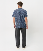 Camisa Bowling Mezclilla Cuadros