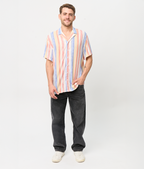 Camisa Bowling Rayas Pastel