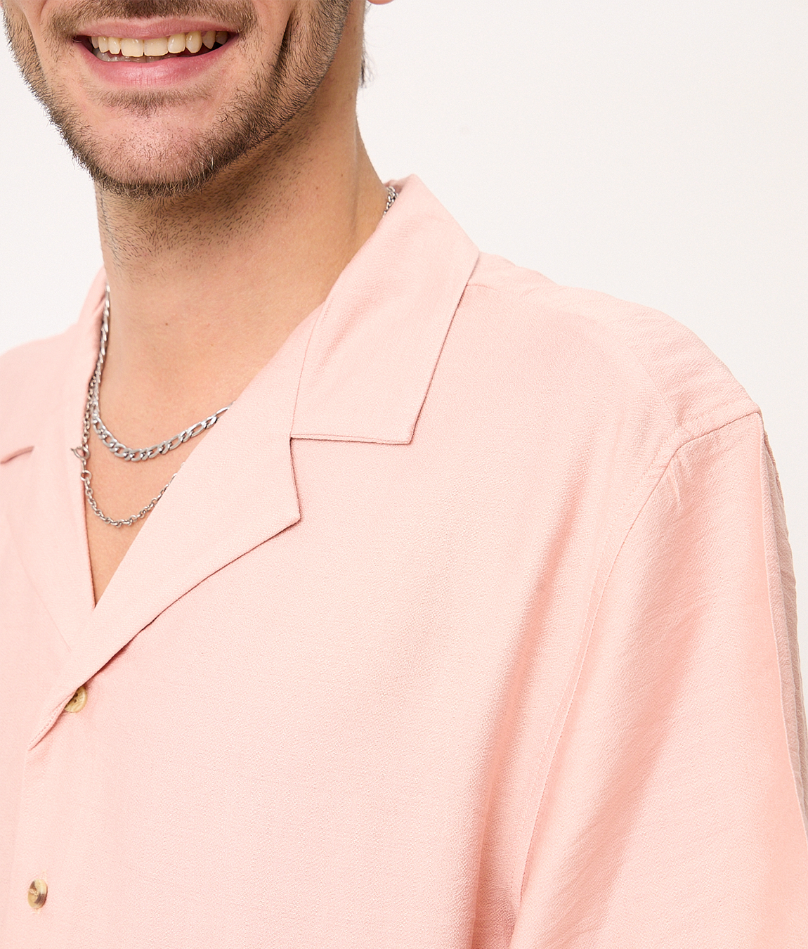 Camisa Bowling Salmón