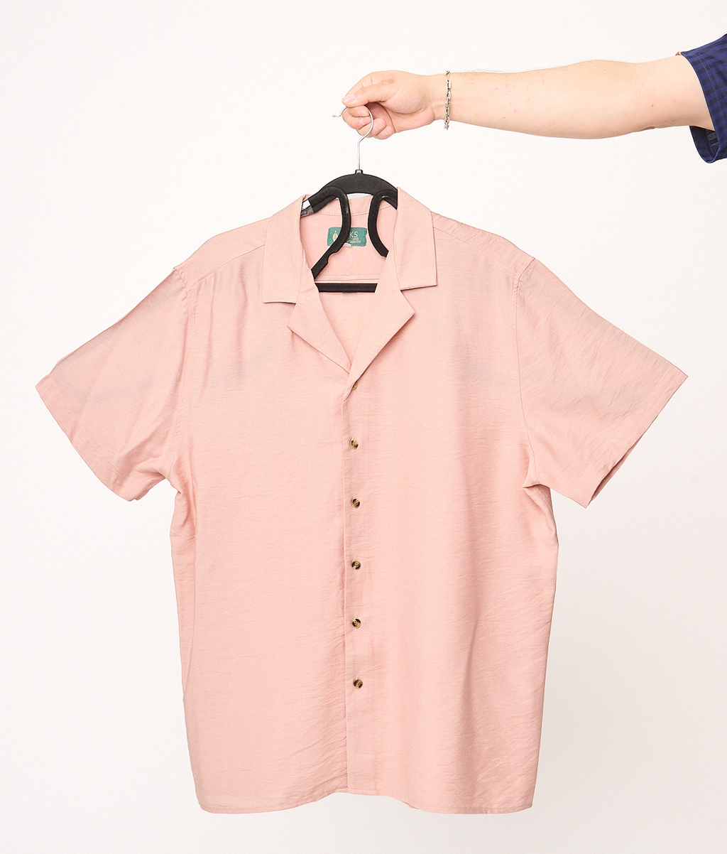 Camisa Bowling Salmón