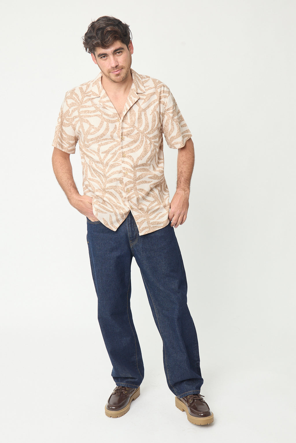 CAMISA BOWLING NATURALEZA