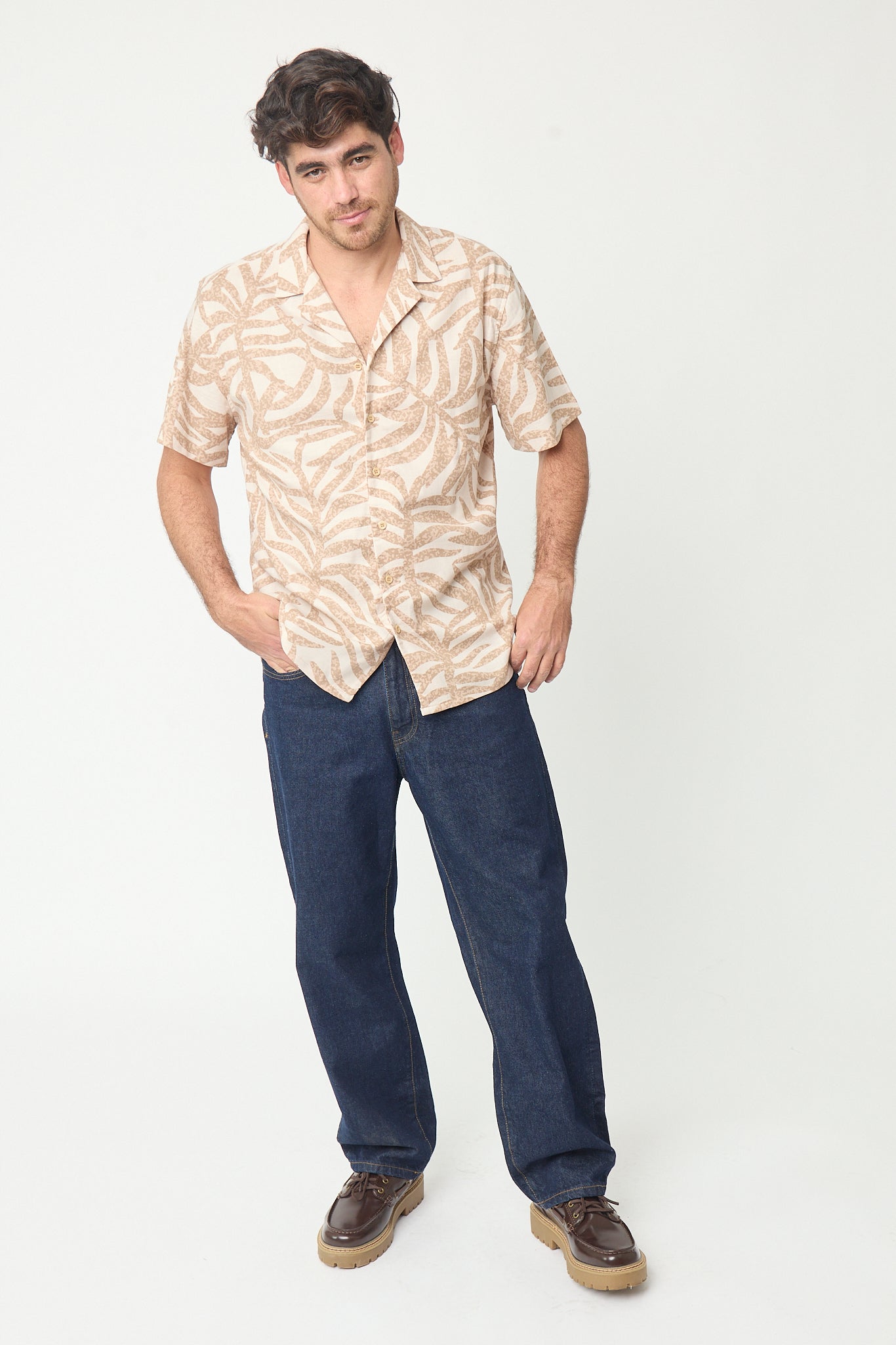 CAMISA BOWLING NATURALEZA