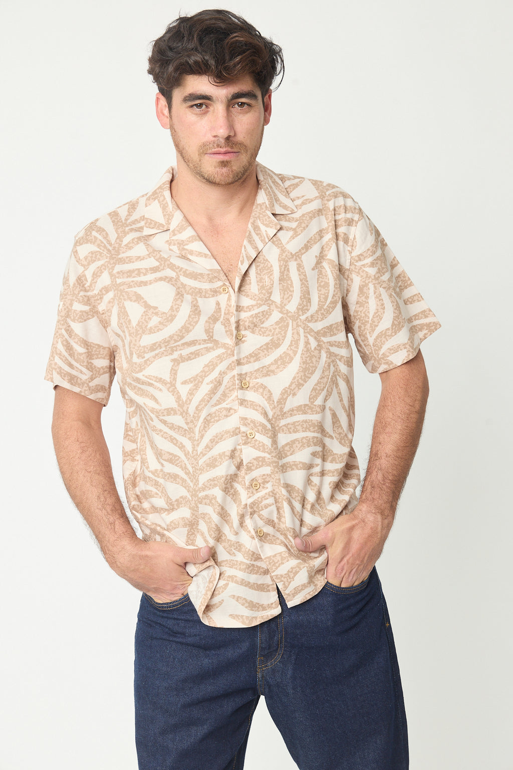 CAMISA BOWLING NATURALEZA