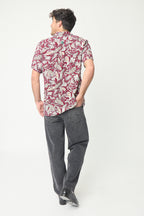 Camisa Bowling Liberty vino