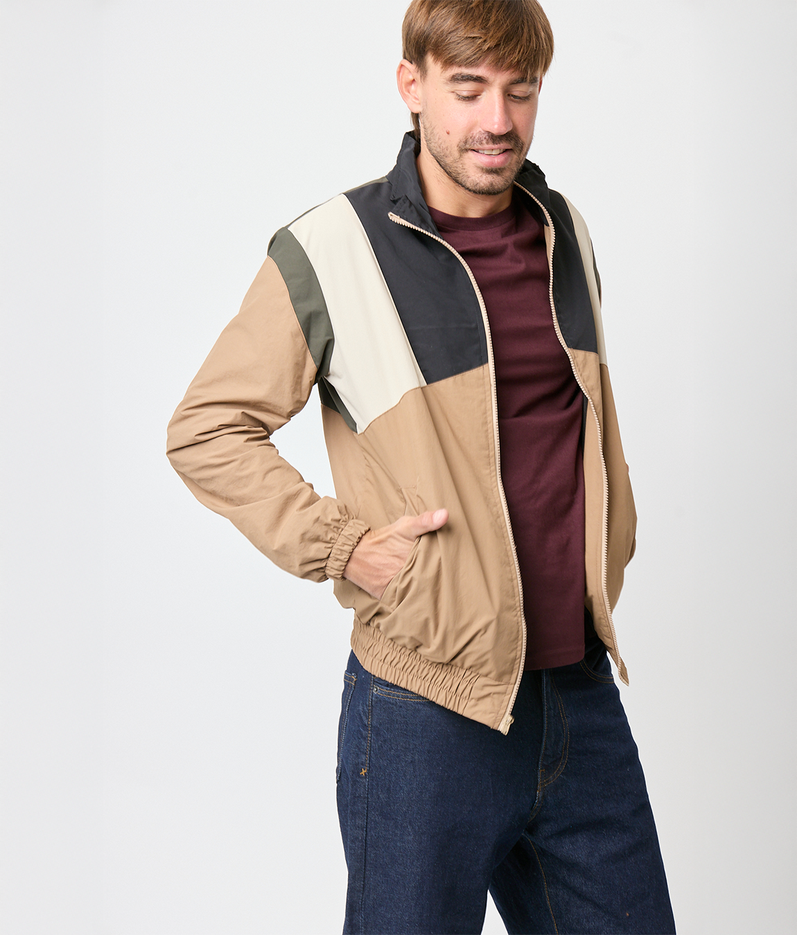 Track Jacket 90s Camel